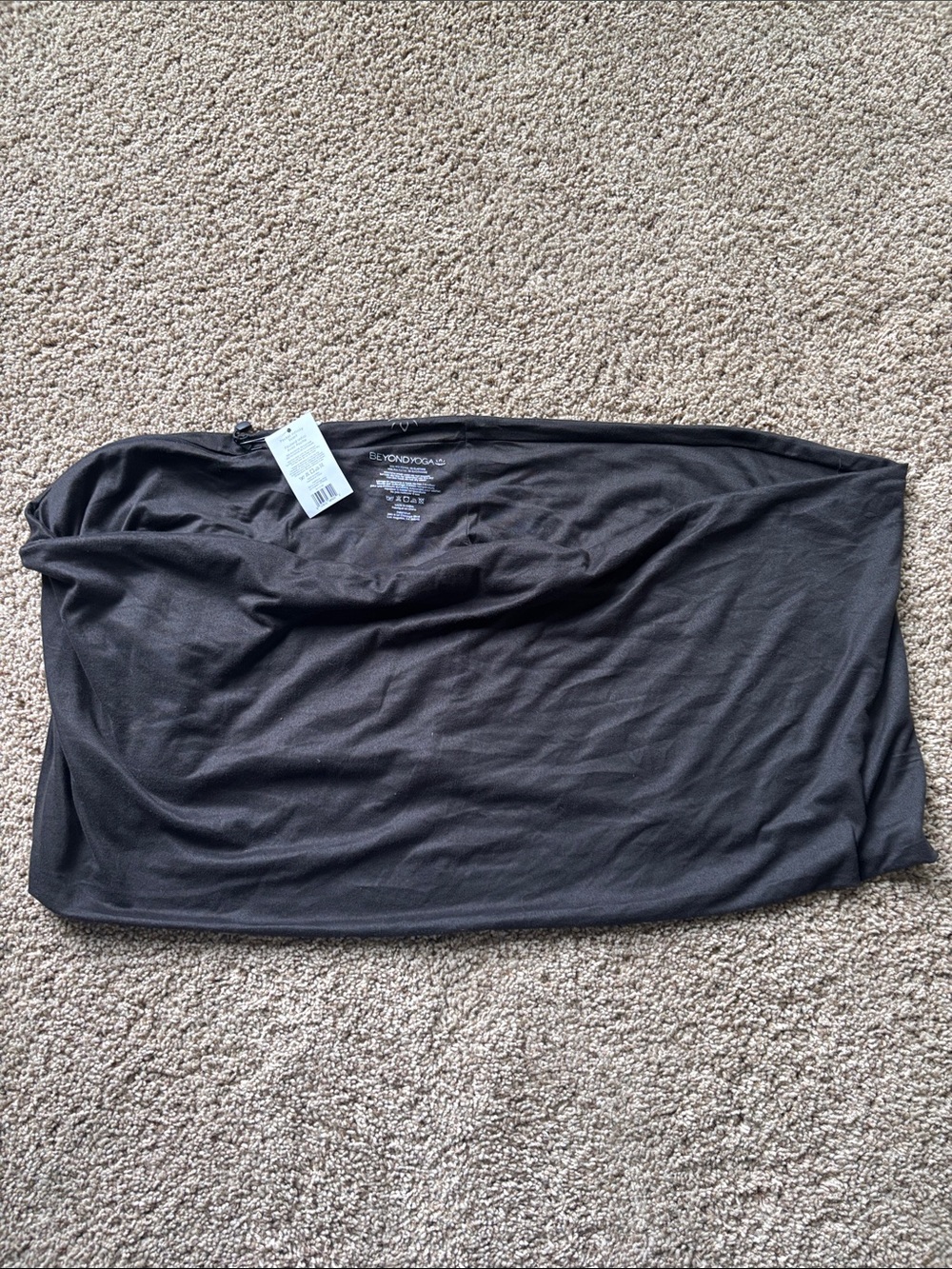 Beyond Yoga Black Stretch Wrap Scarf